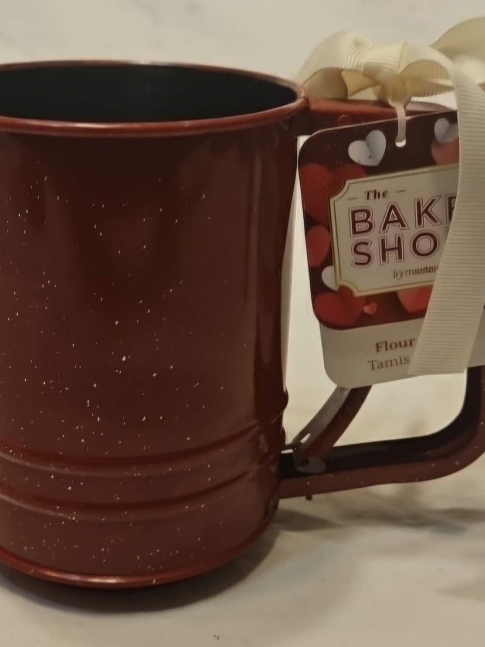 Bake Shop Masterclass Red Speckled Flour Sifter
